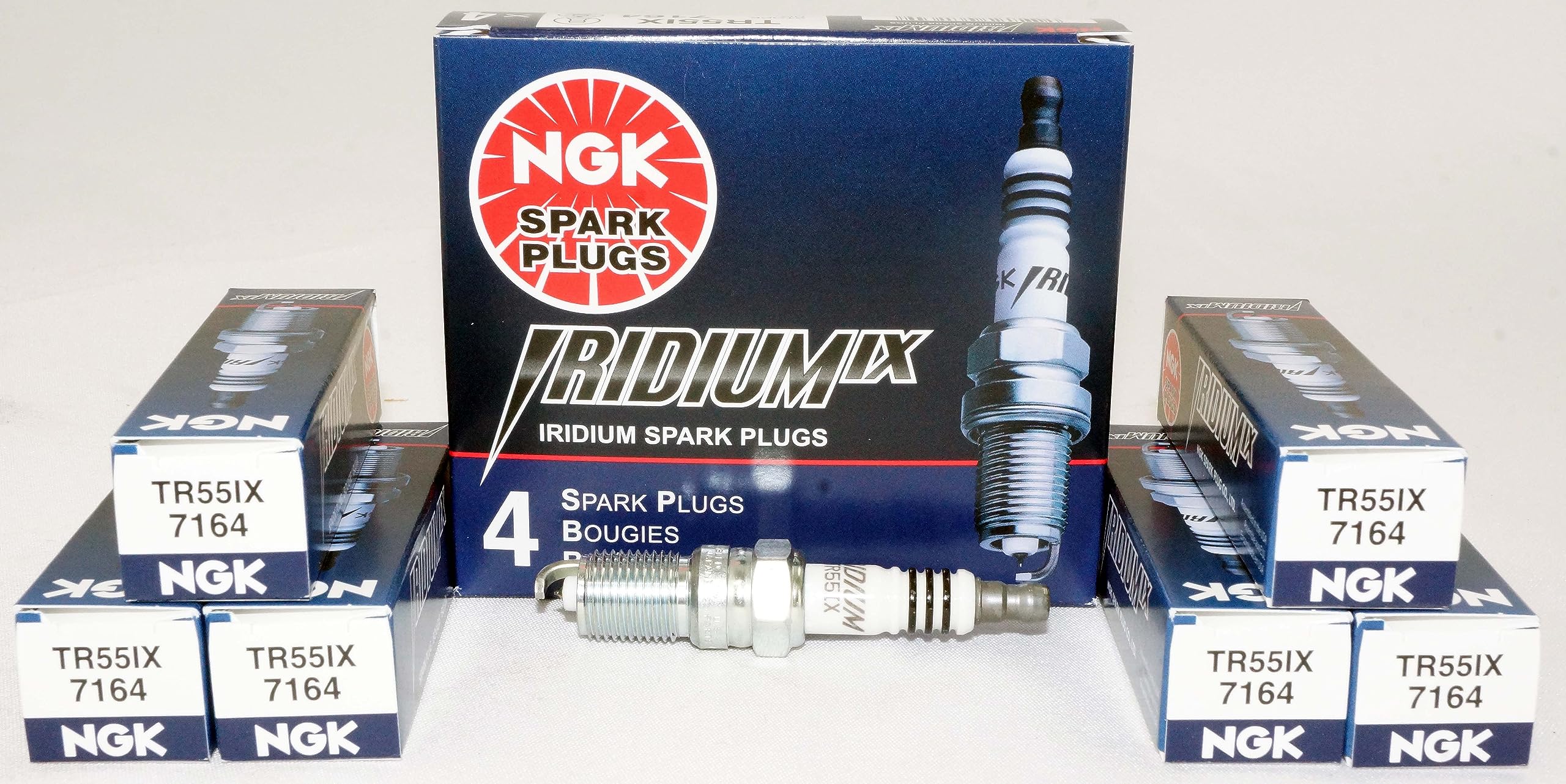 6 New NGK Iridium IX Spark Plug TR55IX # 7164