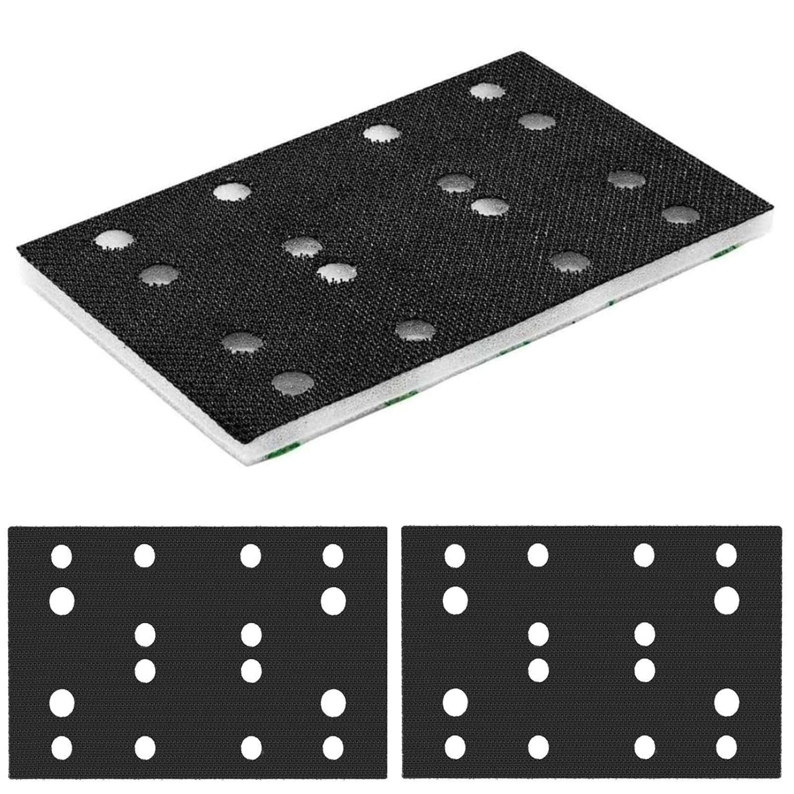 GIONAR 2Pcs Soft Sponge Interface Pad Compatible with Festool RTS 400/RS 400/RTSC 400, Sanding Pad Replacement, Sponge Sanding Pad Adapter,Pad Saver for Sanders with 1 Protection Pad(80x133mm)