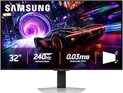 Samsung 32” Odyssey QD-OLED G8 (G81SF), 4K, 240Hz, Gaming Monitor, 0.03ms Response Time, DisplayHDR True Black 400, AMD FreeSync™ Premium Pro, G-Sync Compatibile, 3 Yr Warranty, LS32FG810SNXZA, 2025