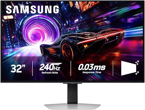 Samsung 32” Odyssey QD-OLED G8 (G81SF), 4K, 240Hz, Gaming Monitor,