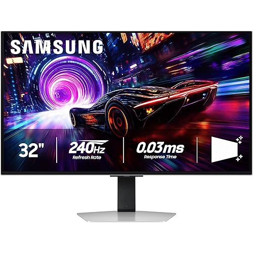 SAMSUNG 32” Odyssey QD-OLED G8 (G81SF), 4K, 240Hz, Gaming Monitor, 0.03ms Response Time, DisplayHDR True Black 400, AMD FreeSync™ Premium Pro, G-Sync Compatibile, 3 Yr Warranty, LS32FG810SNXZA, 2025