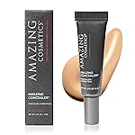 AmazingCosmetics Amazing Concealer, Full Coverage with Pin Dot Amounts, Long Wear Concealer Makeup for Undereye Dark Circles, Blemishes and Spots, Color Correcting, Skin- Like Finish