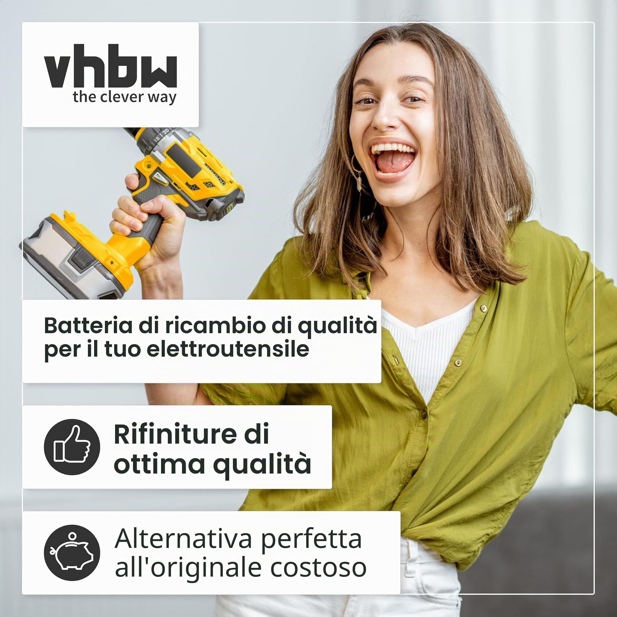 vhbw Batteria sostituisce AEG/Milwaukee M28B, M28 B, M28BX, M28 BX, MC 28, MC28 V per attrezzi da lavoro (3000mAh, 28V, Li-Ion)