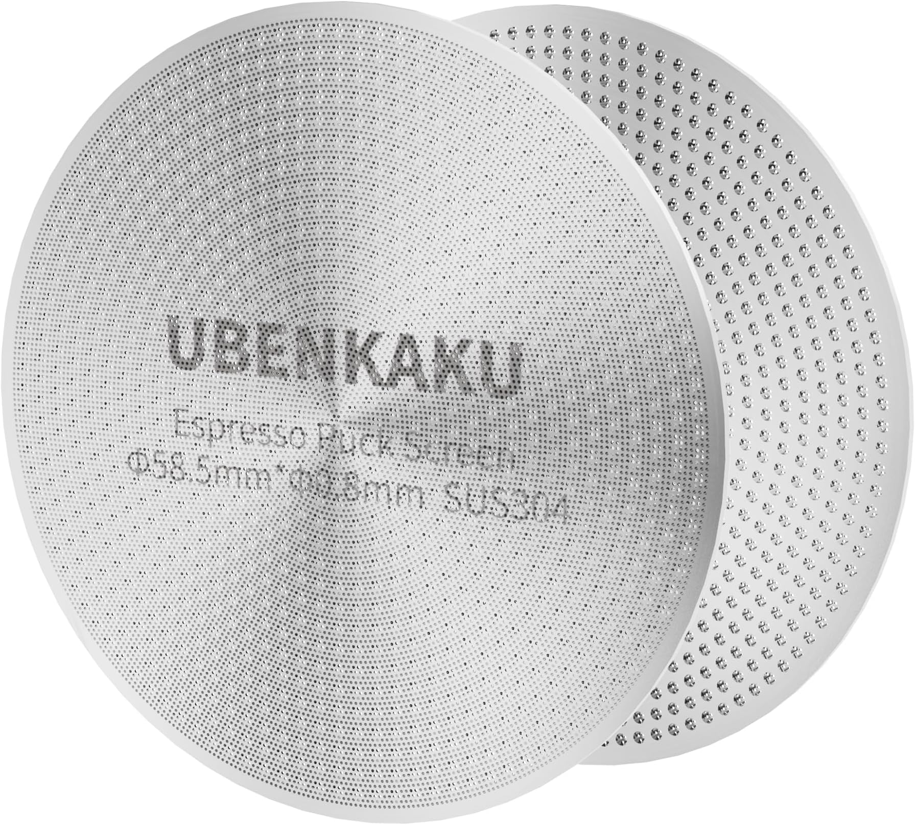 58.5mm Puck Screen Reusable Coffee Filter 0.88mm Stainless Steel Thickness 150μm for 58.5mm Portafilter Basket (58.5mm-1 pack)