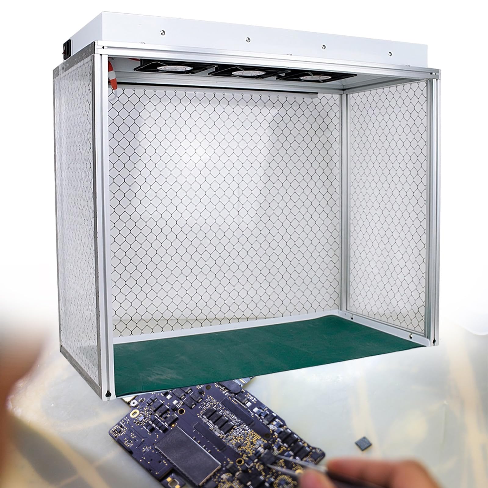 Vertical Laminar Flow Hood, Mycology, Laminar Flow Cabinet, Airflow, Clean Bench with Hepa Filter, Dust-Free Work (26.4 X 12.2 X 23.2 in Workbench)