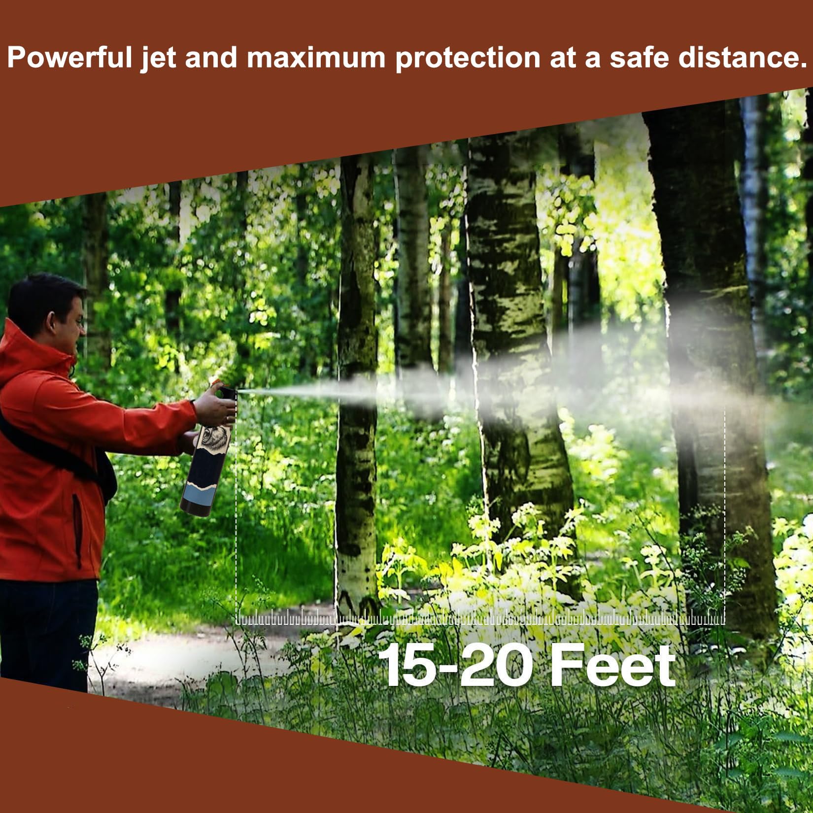 Feel Safer Personal Safety 9.2oz, Compact Portable Spray for Daily Carry, Outdoor Activities and Travel — view 2