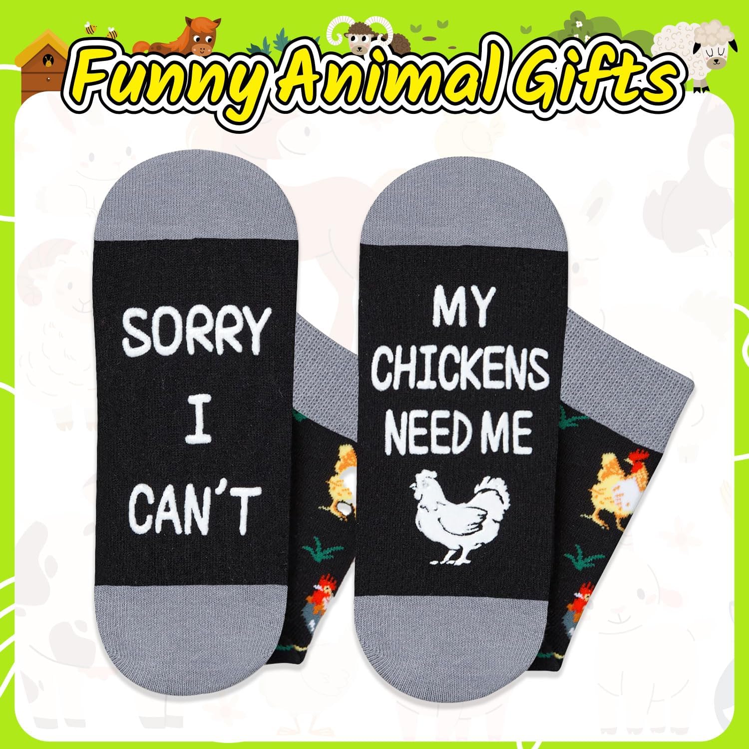 Zmart Chicken Gifts for Women Men - Funny Rooster Socks for Teens Crazy Chicken Lady Gifts - Image 5