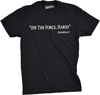 Mens Use The Force Harry Funny Retro Movie Tees Hilarious Vintage T Shirt