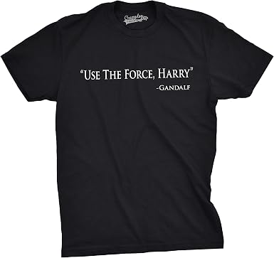 Mens Use The Force Harry Funny Retro 