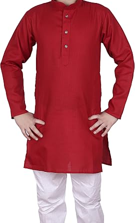 Pro-Ethic Style Developer Boy's Cotton Indian Clothing Ethnic Wear Kurta Set|Pack Of 1 (S-122)