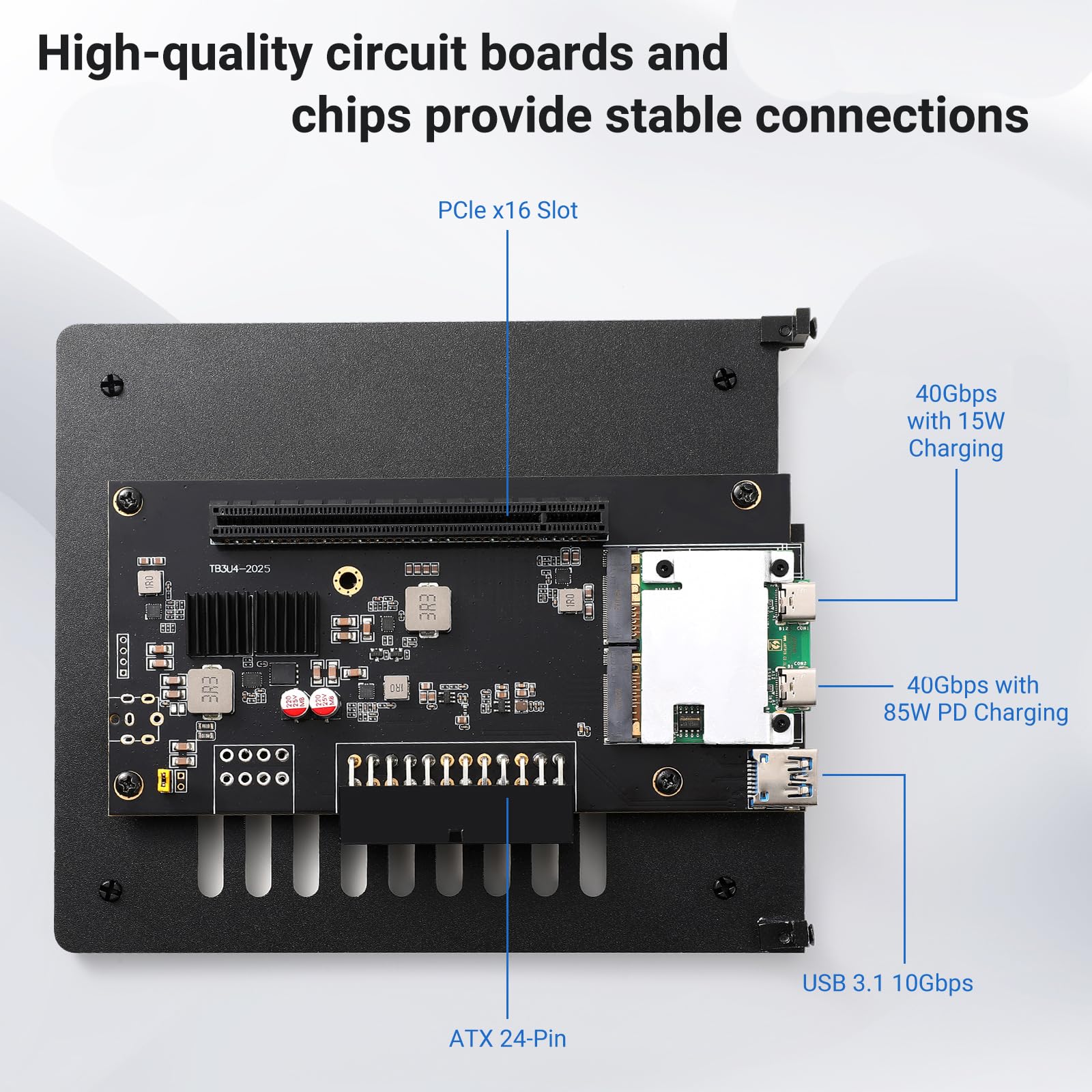 Dock Station externa eGPU, gabinete eGPU compatível apenas com