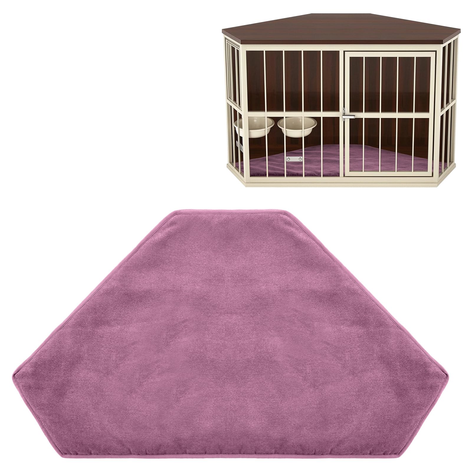 Lit de luxe pour cage pour animal domestique tapis doux lavable CroBlissful