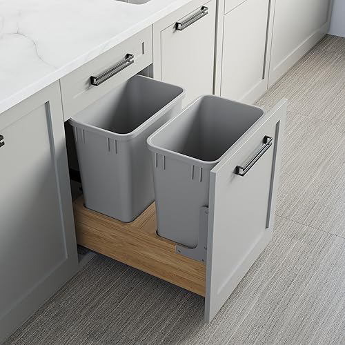 Dowell 4006 021502180221 - Cesta de basura individualdoble para gabinete B15B18B21 para gabinete B18