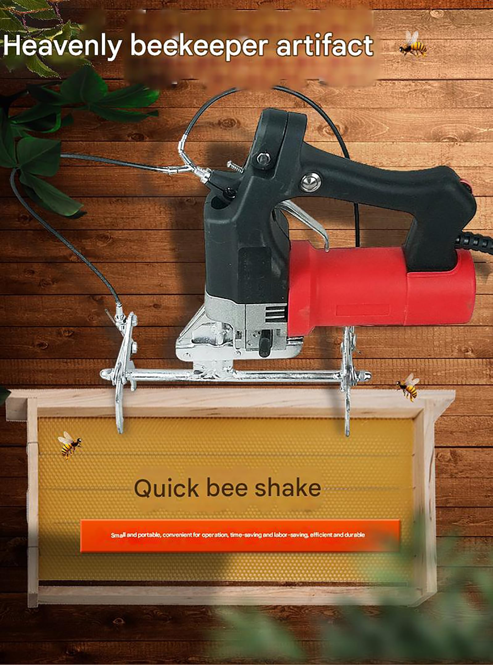 Bee Shaker Elektrischer Entferner, 6-Gang-Hand-Bienenstock-Schüttelmaschine für Effiziente Imkerei, Ideale Ausrüstung für Bauernhof-Imker