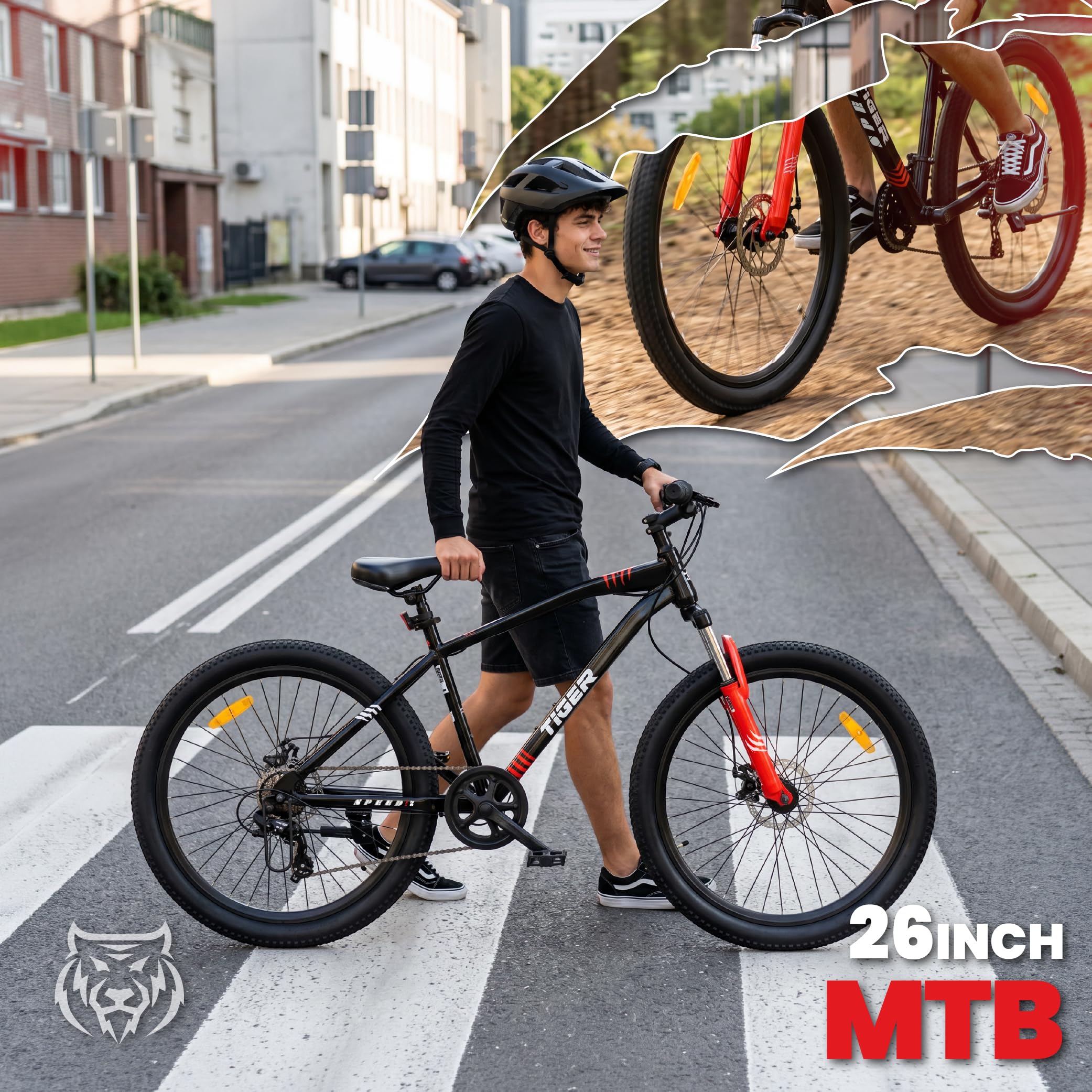 sun baby Tiger Bike MTB 26" 7 o 21 velocidades