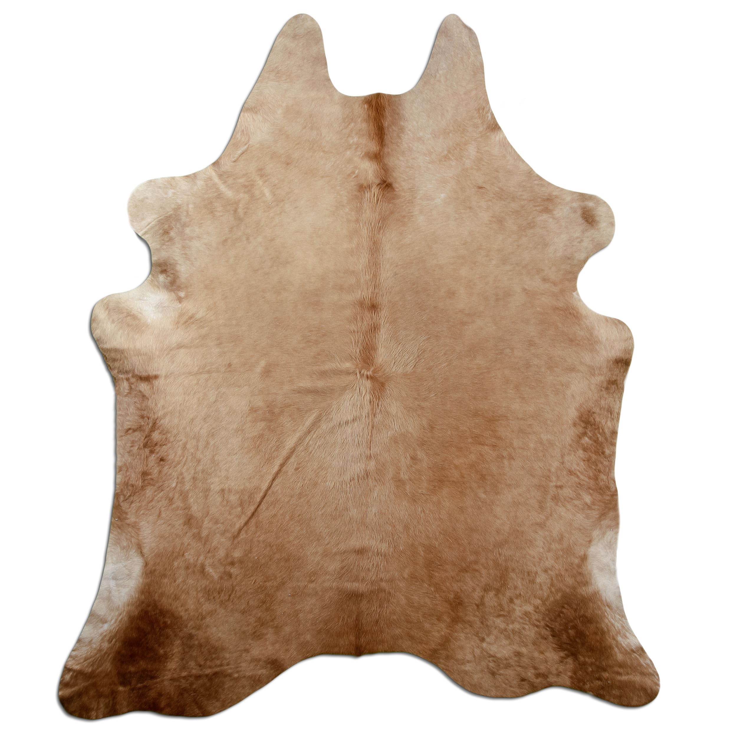 Tapis en Peau de Vache - L224 x B186 cm - Beige Caramel Nr. 4848
