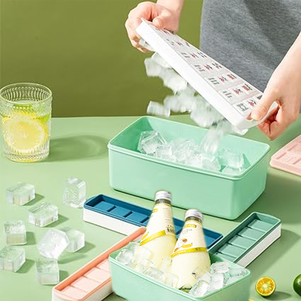 Amazon.com: Chinese Mahjong Ice Cube Tray with Lid and Bin