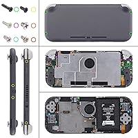 Vista 6 de eXtremeRate Heaven Blue DIY Replacement Shell for Nintendo Switch Lite, NSL Handheld Controller Housing with Screen Protector, Custom Case Cover for