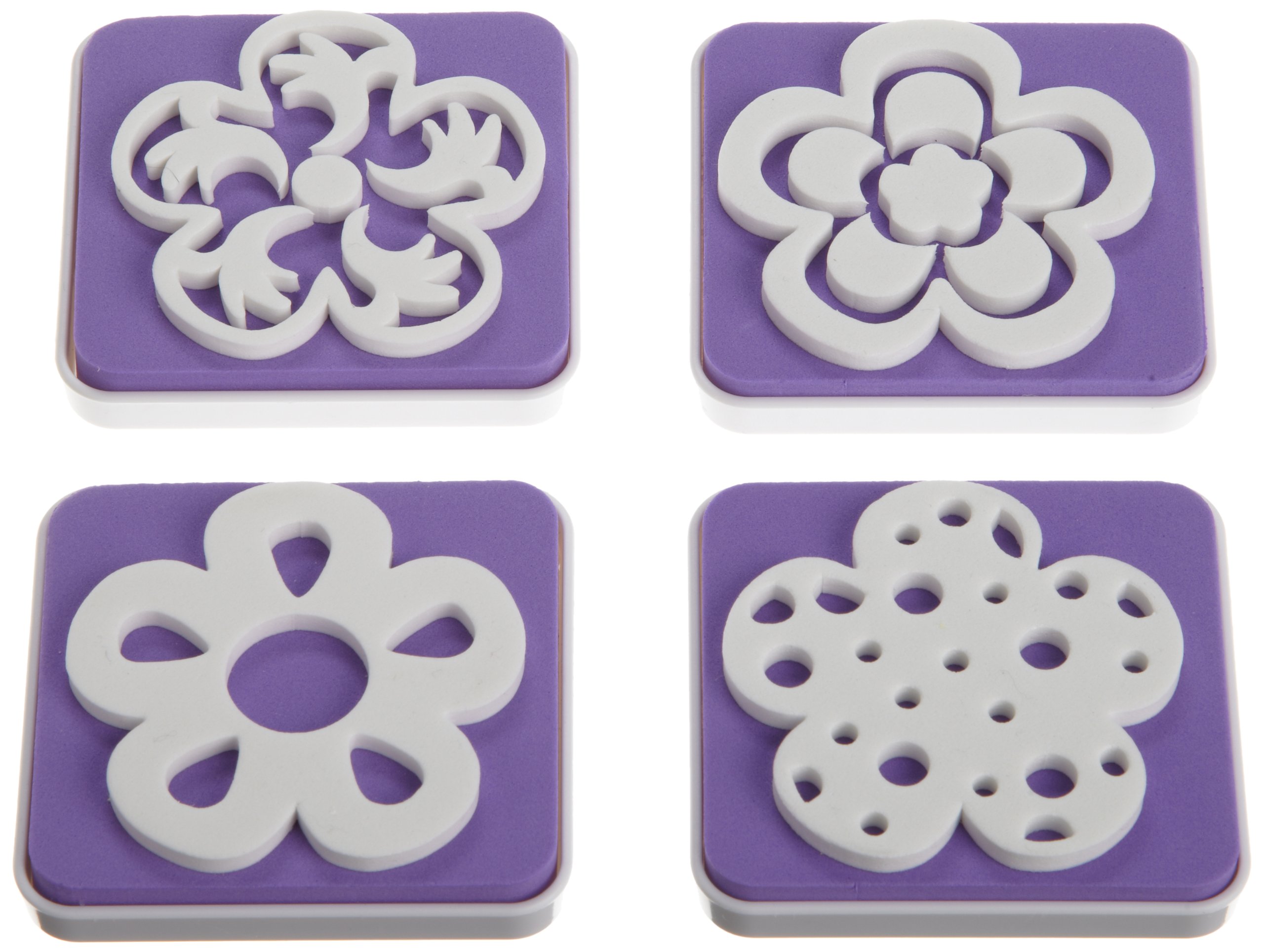 Wilton Set 4 Timbri Per Decorazione Torte Con Fiori, Per Dolci E Cake Design, Facili Da Usare E Pulire, Accessori Pasticceria Creativa