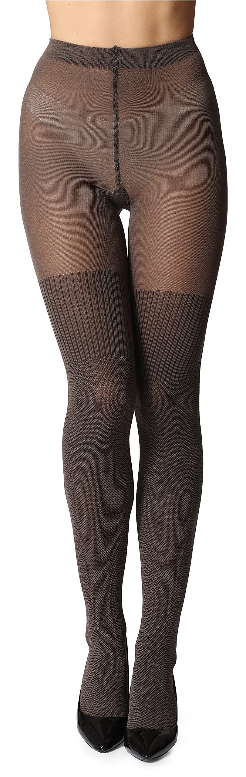 Bellivalini Strumpfhosen für Damen warme und blickdichte Kompressionsstrumpfhose Damen aus Baumwolle BLV-1116
