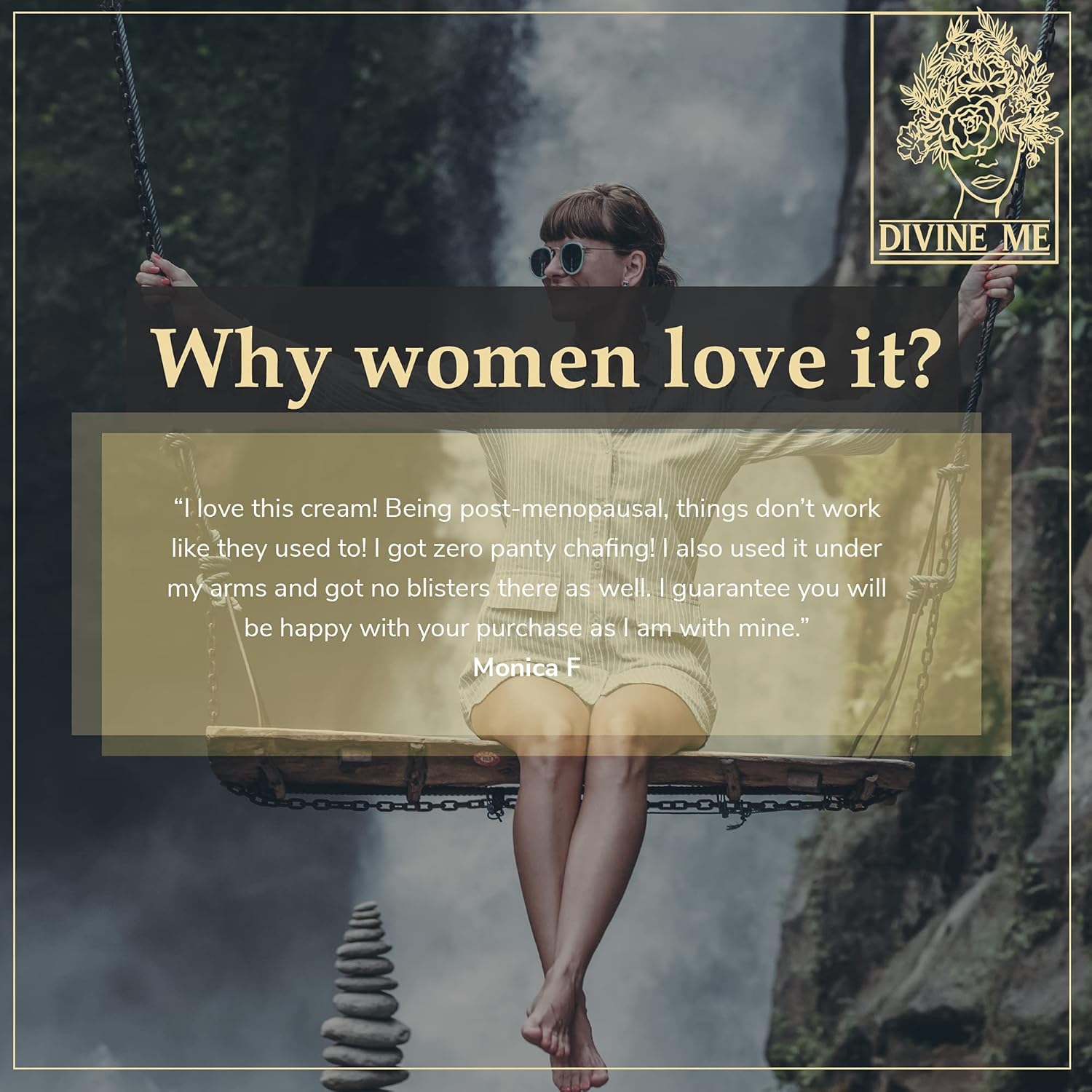 Vaginal Moisturizer Balm - Divine Me Soothing Vulva Salve - Certified Organic, Edible - Feminine Skincare - Helps w/ Dryness, Discomfort & More - 2 oz. : Health & Household