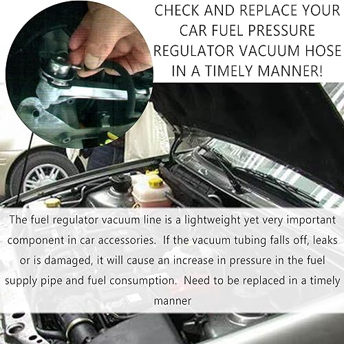 Miniatura 5 de Regulador de presión de combustible para automóvil, manguera de vacío compatible con Chevrolet Silverado GMC Sierra Buick para motor de 4.8L 5.3L