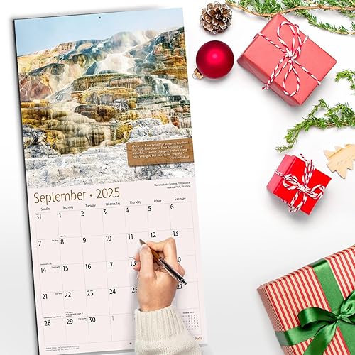 Miniatura 5 de RED EMBER National Parks - Calendario de pared mensual colgante 2024 con citas inspiradoras, 12 x 24 pulgadas, abierto, papel grueso y resistente,