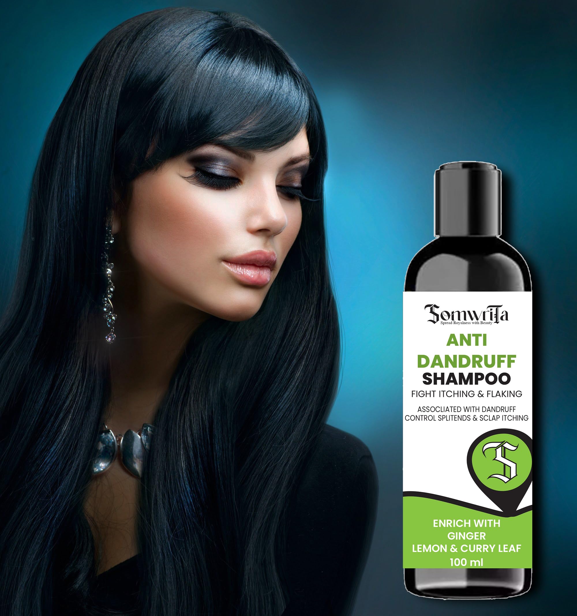 Anti Dandruff Shampoo (100ML) | With Zinc Pyrithione, Climbazole,Rosemary Extract & Tea Tree Oil| Eliminates Dandruff, Reduces Flakes, Calms Scalp |Sulphate & Paraben Free 100ml