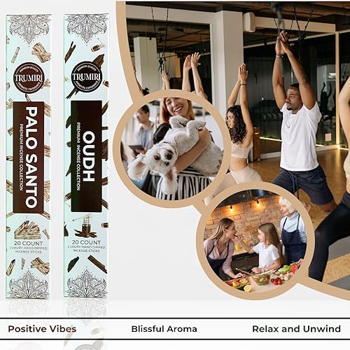 Vista 290 de Trumiri Incense Sticks - Combo Pack of 40 Insence-Sticks - 20 Rose + 20 Lavender - Insenses - Insents - Incents - Inscense - Incence - Incienso