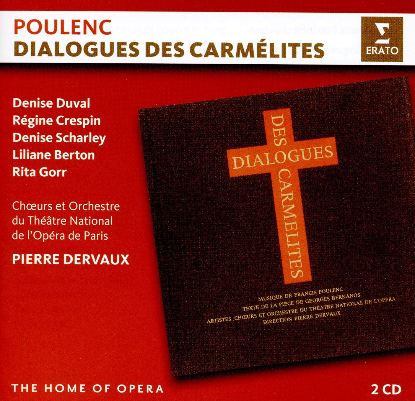 Poulenc: Dialogues Des Carmelites [Audio CD] Poulenc / Dervaux / Duval / Crespin / Scharley and Francis Poulenc