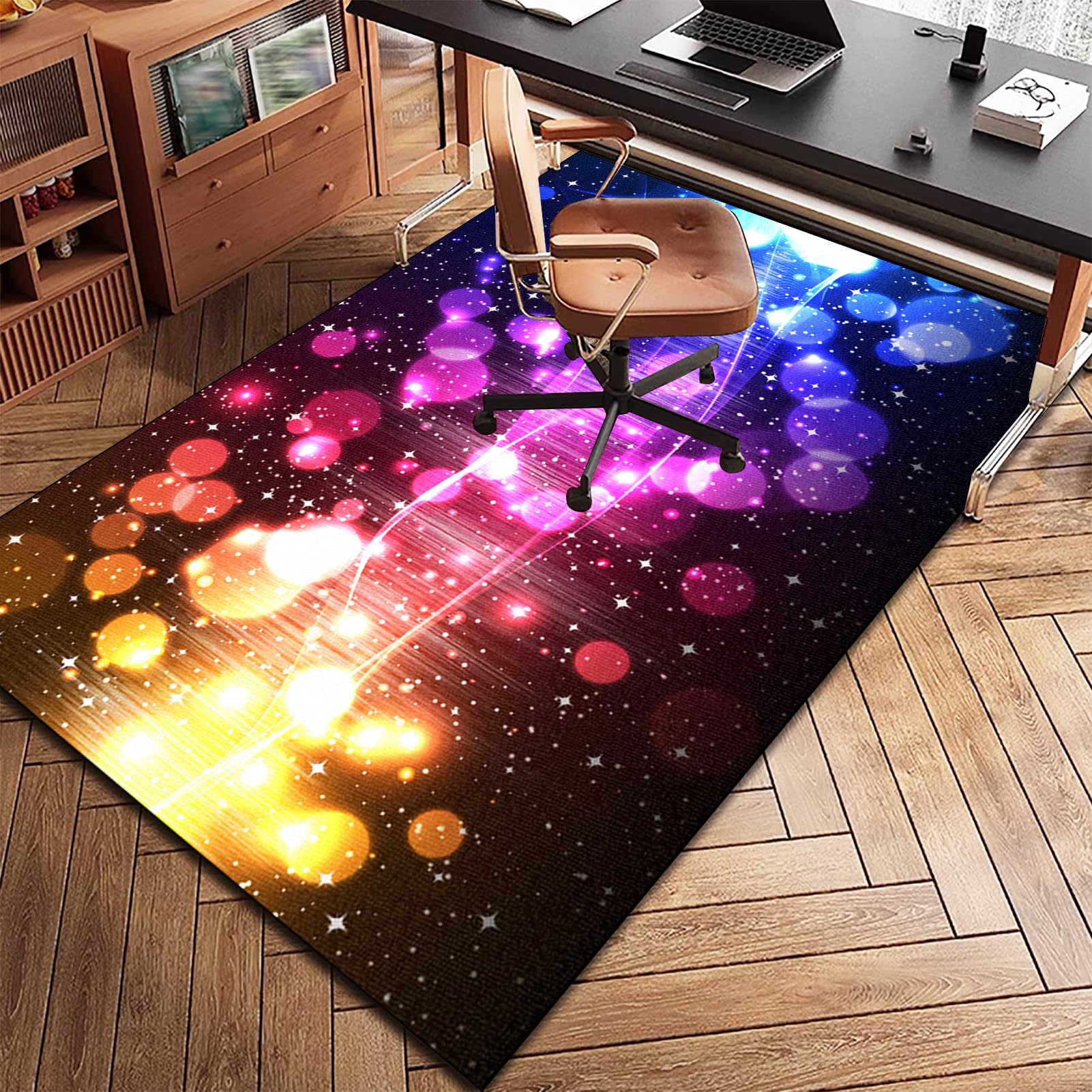 Alfombra Escritorio Suelo Antideslizante Protectora Suelo para Silla de Oficina, Alfombrilla para Silla para Suelos Duros Alfombra Silla Gaming Oficina Protectors Suelo Silla Ruedas 140 x 160 cm