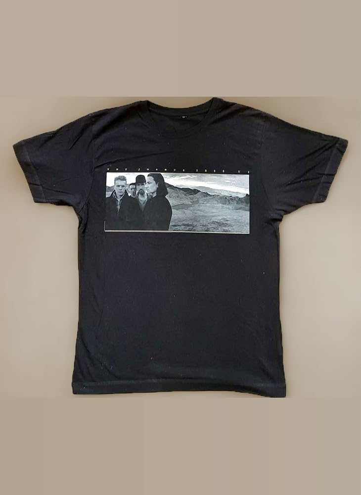 U2 T Shirt Joshua Tree Band Logo Nuovo Ufficiale Uomo Nero Size L
