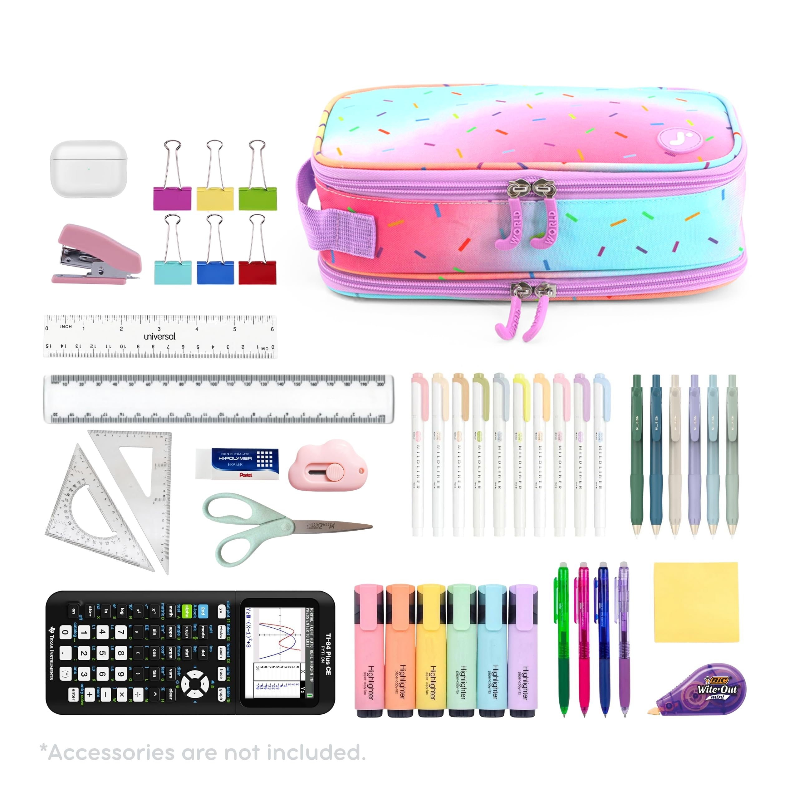 Amazon.com: J World New York Doodle Large Capacity Pencil Case. 2