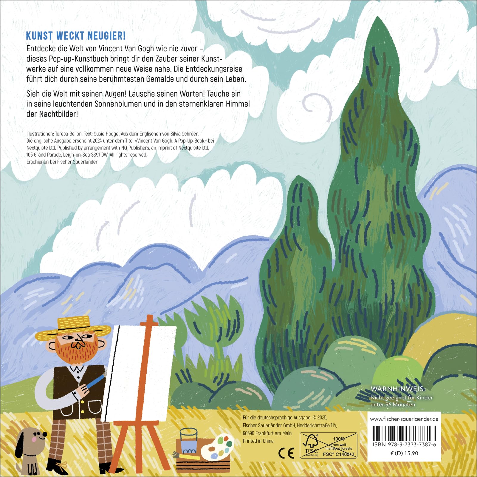 ART POPS: Vincent Van Gogh: Ein Pop-up-Buch | Pop-up Bilderbuch über große Künstler*innen für Kinder ab 5 Jahren
