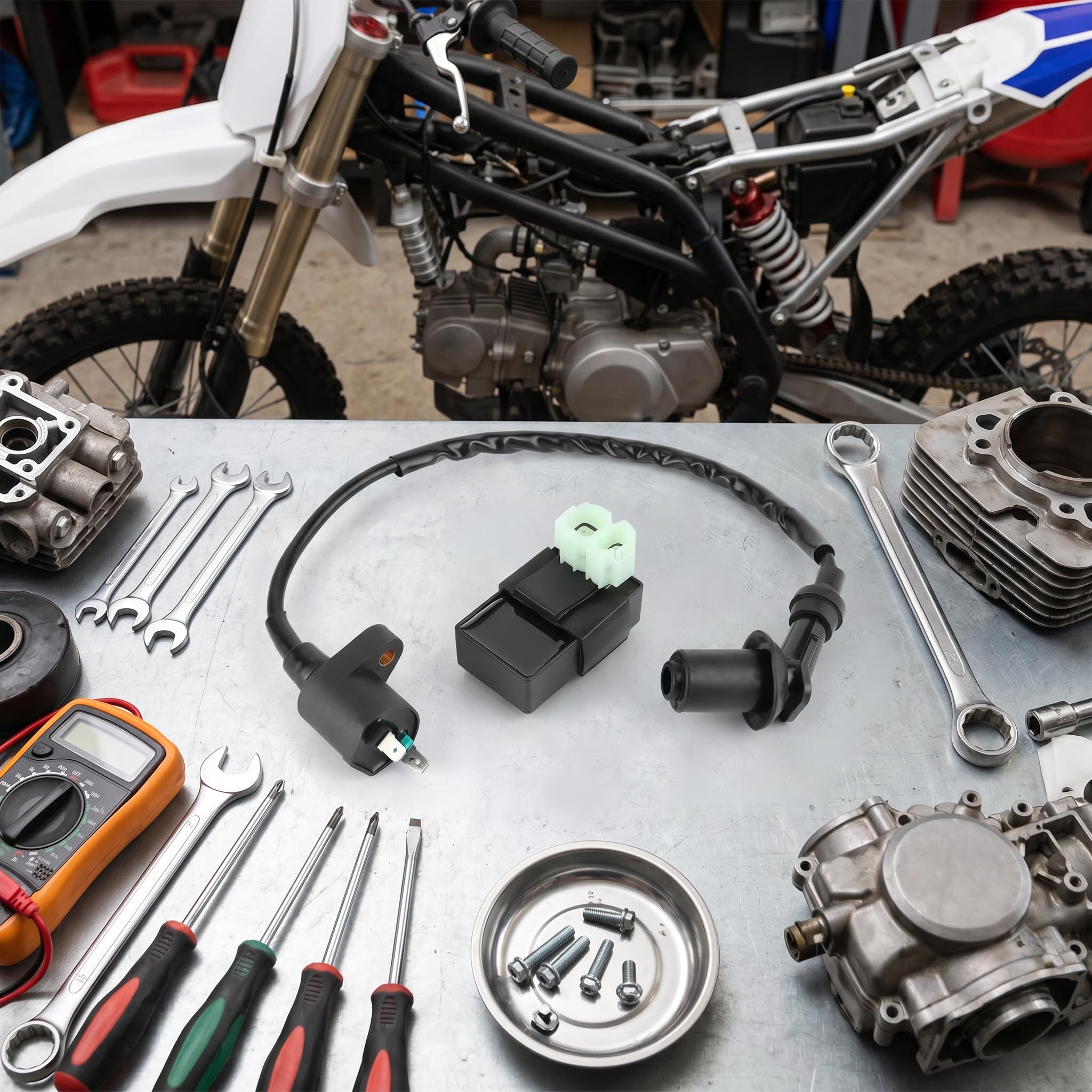 Aramox Cewka Zapłonowa CDI, Gumowa, Zamiennik do PIT PRO Quad Dirt Bike ATV, Silnik GY6