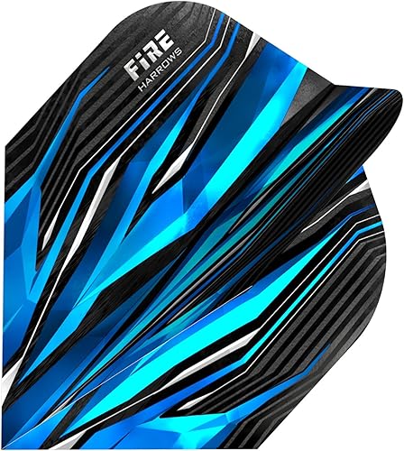 Harrows Fire - Juego de 5 vuelos de dardos extra fuertes, 15 vuelos de dardos en total (aguamarina, estándar) disponible en Yaxa Guatemala