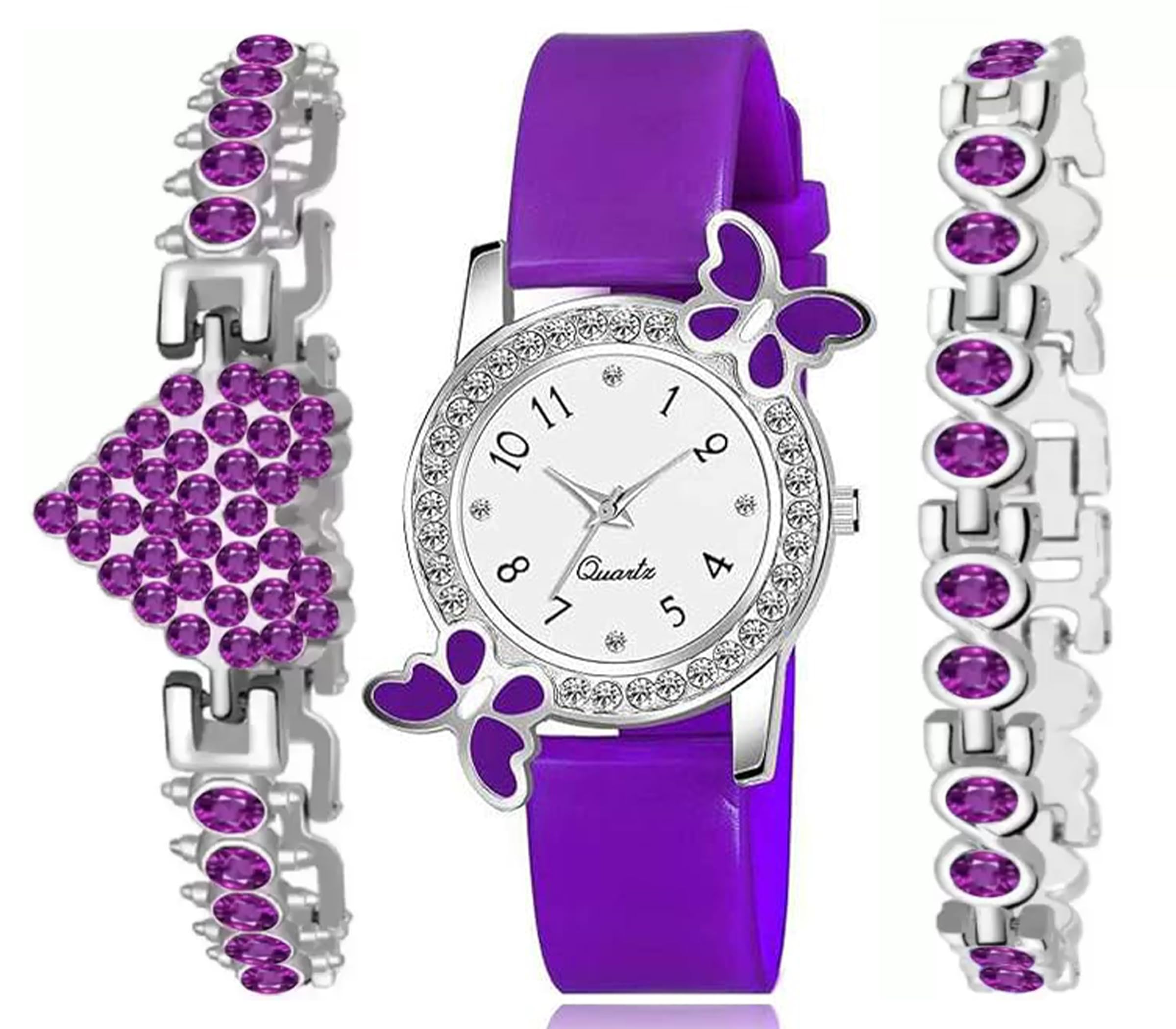 The Shopoholic Analog Black Dial Watch for Girls Beautiful Magnet Watch with Purple Bracelet for Women Gift for Teenage Girls (B0D8TNFZ7L) Amazon Price History, Amazon Price Tracker