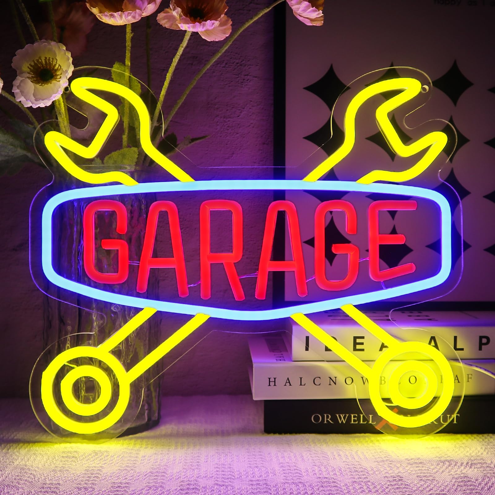 Luce al neon da gioco per la decorazione della sala giochi, decorazione da parete con luce al neon a LED, luce al neon da gioco, 36*34cm | Leroy Merlin