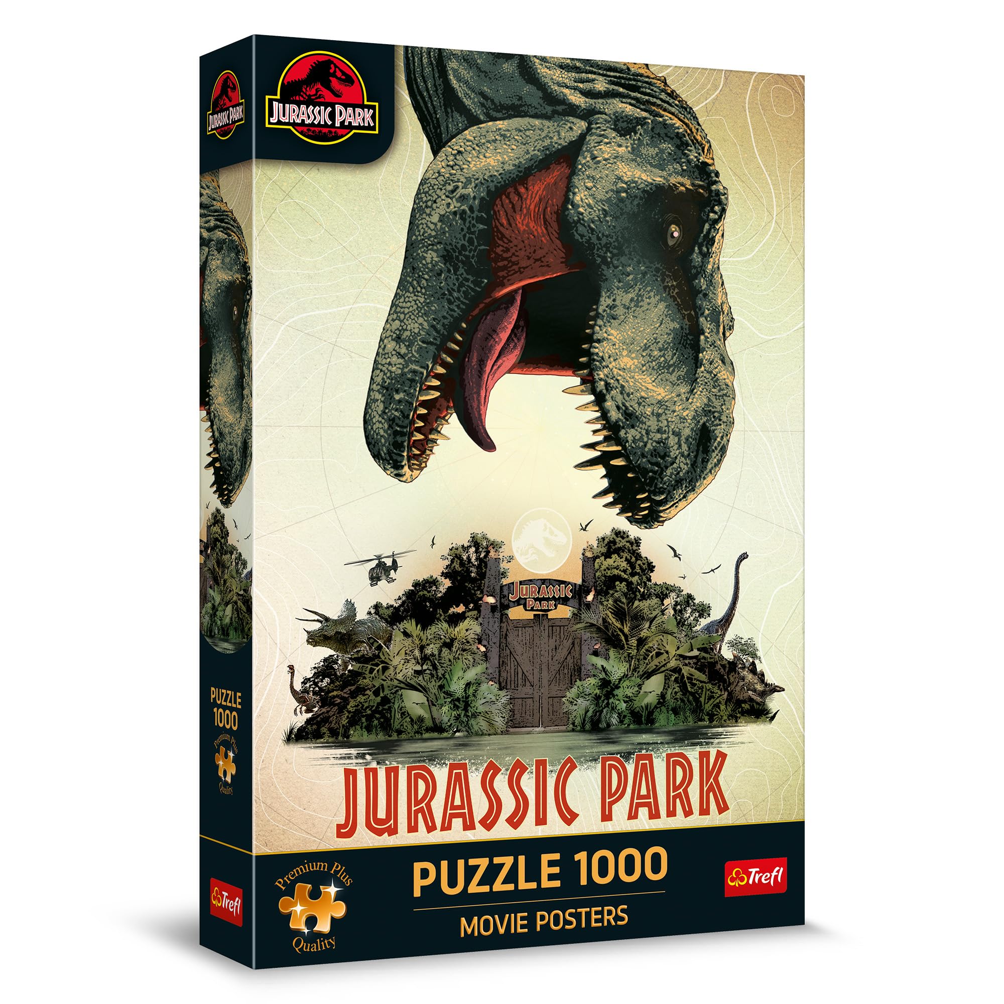 Trefl Junior Puzzle 160 Teile – Jurassic World: Dominion Mit Verrückten Dino-Formen – Für Kinder Ab 6