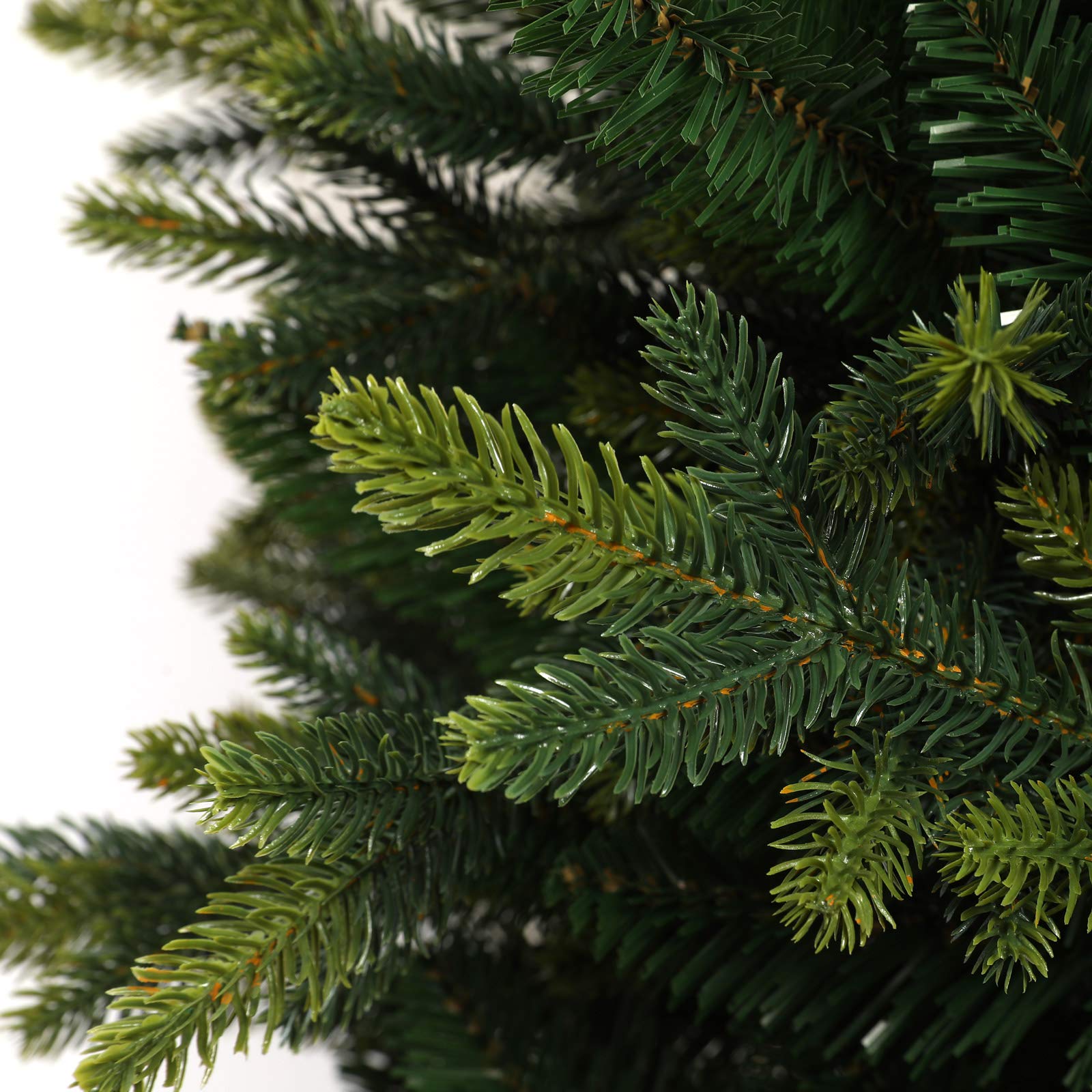 SVITA Sapin de Noël artificiel faux arbre de qualité supérieure - 210 cm - Avec support en métal - Système de pliage