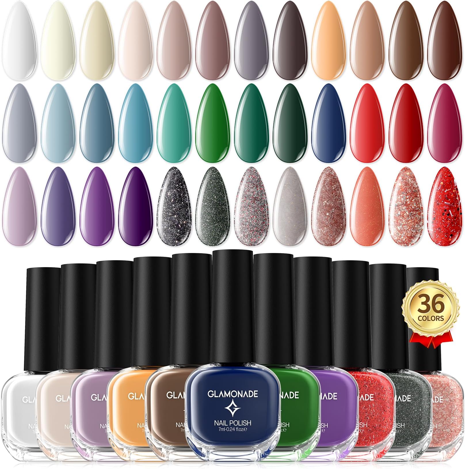 Tophany Non Toxic Nail Polish Set, Easy Peel Off and Fast