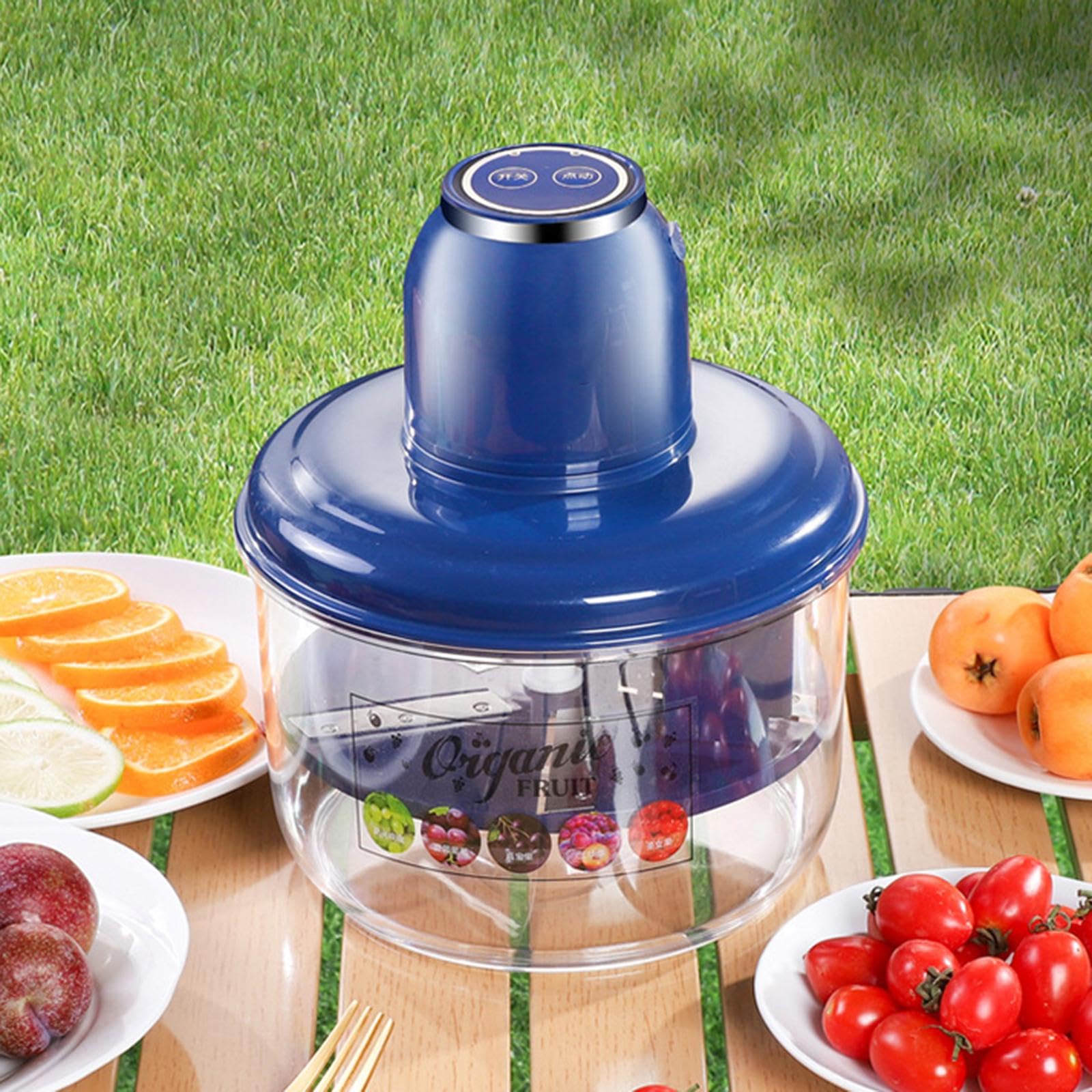 predolo Pela Verdure Elettrico, Sbuccia Uva, Pelapatate Automatico per Frutta Ricaricabile Tramite USB Portatile, Pela Patate E Verdure per Uva, Nespole E Piccoli Kumquat, Blu