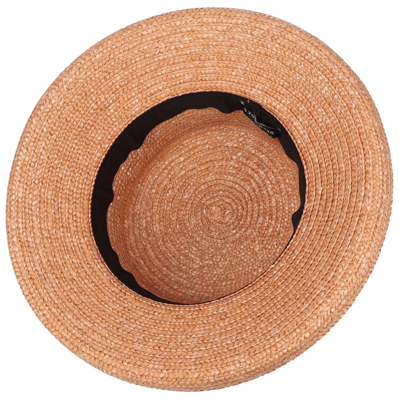 Seeberger Dilara Cappello in Paglia Donna - Berretto con Risvolto da Sole pistagna Primavera/Estate Estate