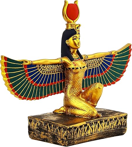 Miniatura 7 de La antigua estatua egipcia de Isis alas diosa de la fertilidad y también era conocida como la diosa de la maternidad, la magia, la muerte, la