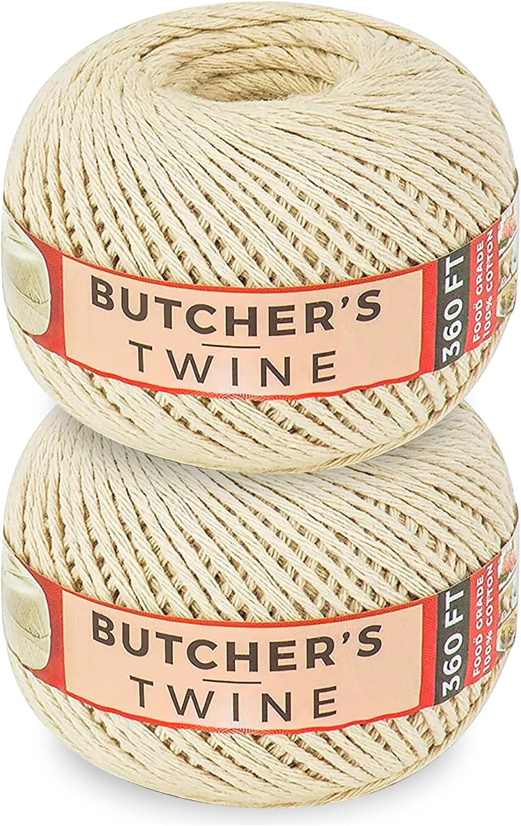SteadMax 720 ft Butchers Twine 12 Ply/ 2mm Unbleached 100