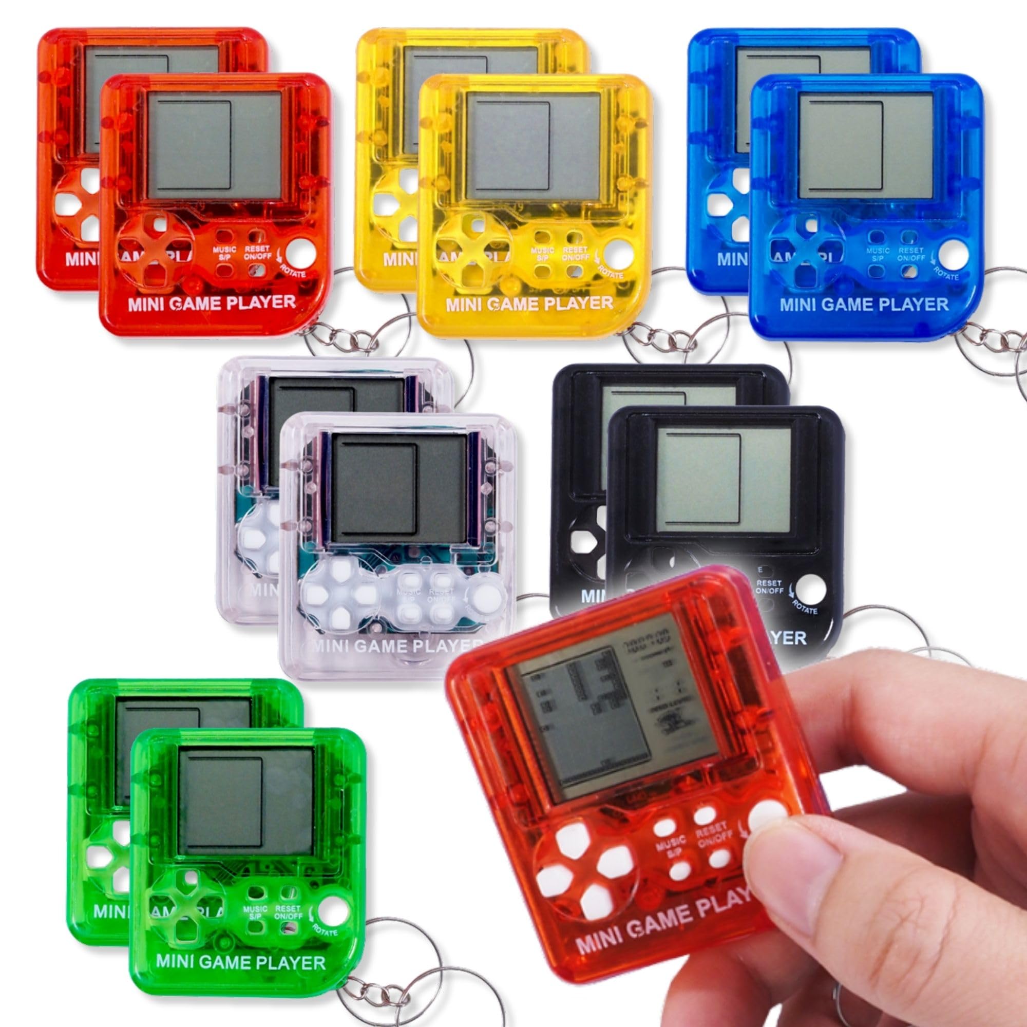 K-Bright レトロミニゲーム キーホルダー 12個 アソート セット 個包装 ミニゲーム機 携帯ゲーム おもちゃ 子供 景品 縁日 イベント ノベルティ プチギフト 昭和レトロ (12)
