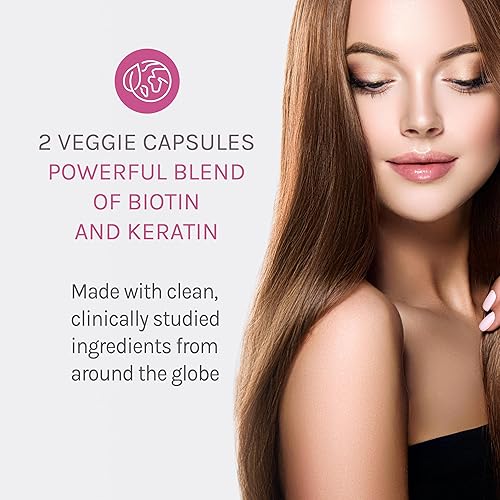 Miniatura 4 de Reserveage - Refuerzo de queratina para el cabello con biotina, suplemento de queratina con biotina y resveratrol, apoya el crecimiento del cabello