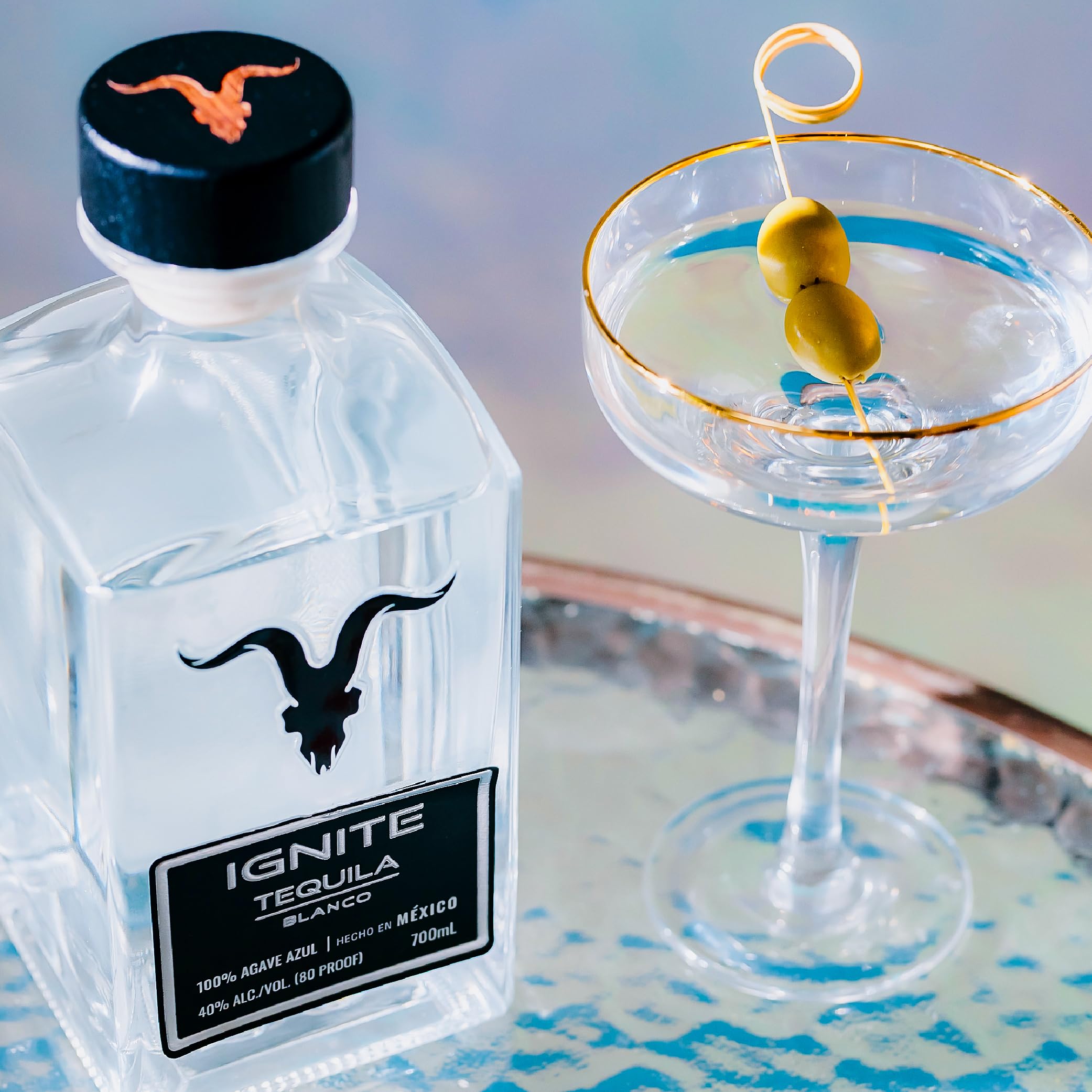 Ignite Tequila Blanco 100% Blue Weber Agave 40% Vol. 700 ml Premium-Tequila aus Mexiko