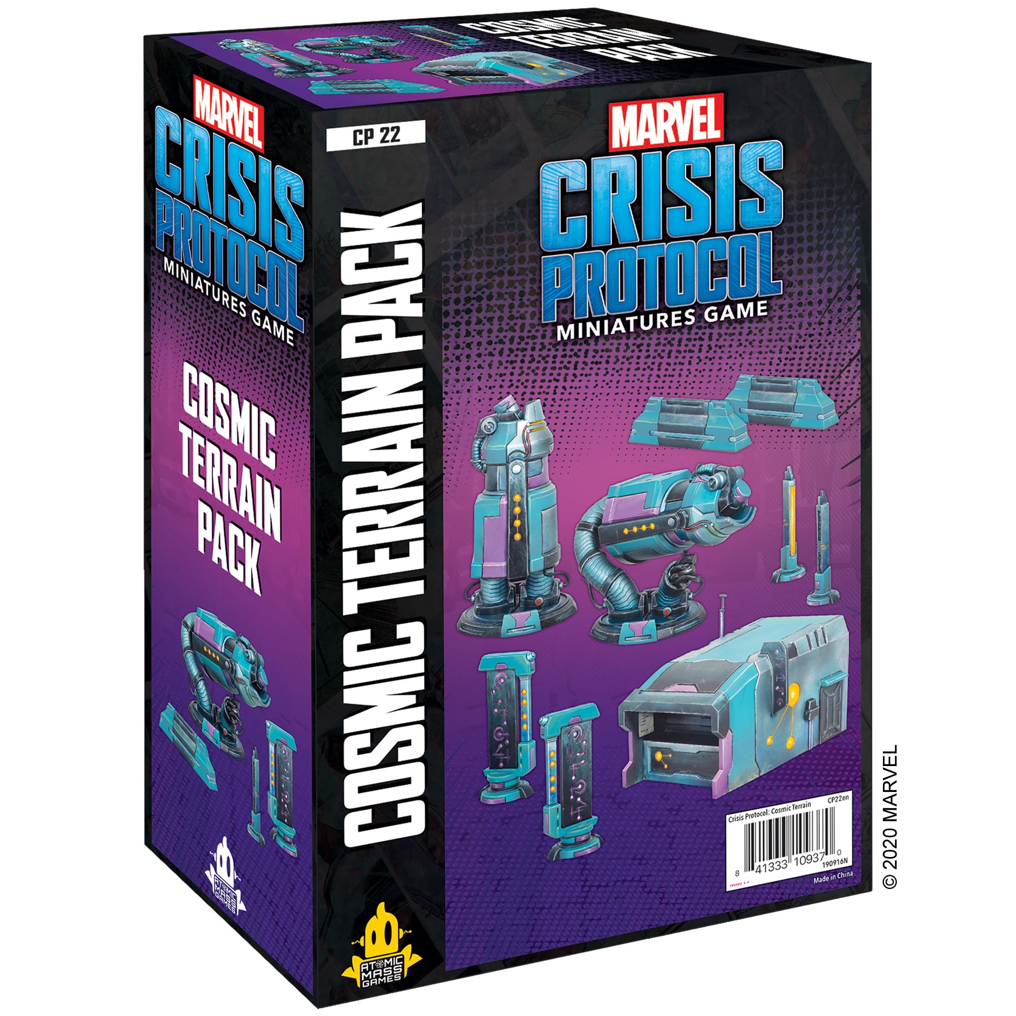 Atomic Mass Games, Marvel Crisis Protocol: Terrain Expansion: Cosmic Terrain Pack, Miniatures Game, Ages 10+, 2+ Players, 45 Minutes Playing Time