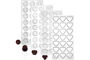 ZEAYEA Plastic Molds for Chocolates, DIY Candy Making, Mousse, Jelly, and More